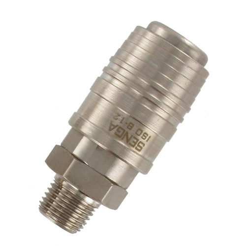 Raccordo per aria compressa - 120 NW series - SENGA - filettato / ad anello / rapido