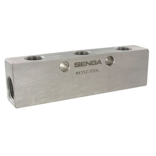 Manifold multicanale - BX 151 - SENGA - in acciaio inossidabile / per aria compressa
