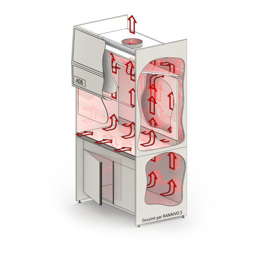 Cappa da laboratorio - BCS series - ADS LAMINAIRE - per aspirazione chimica / di scappamento / in atmosfera controllata