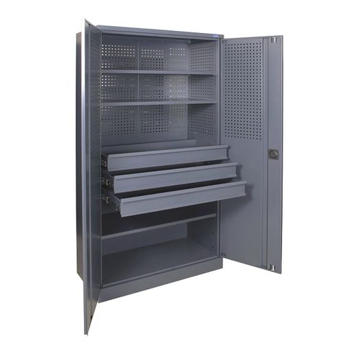 Armadio da officina - PJSC "UHL-MASH" - a pavimento / a cassetti / a porte battenti