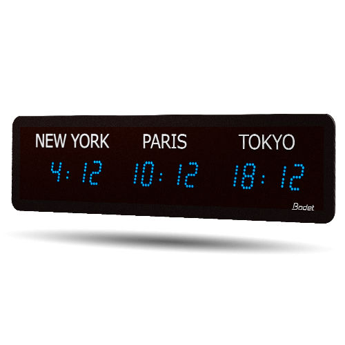 Orologio multizona - World Style - BODET TIME SPORT - LED / da interno / digitale