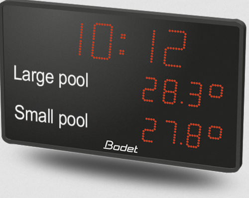Display LED - Aquastyle - BODET TIME SPORT - a 7 segmenti / per misurazione di temperatura / a tenuta stagna