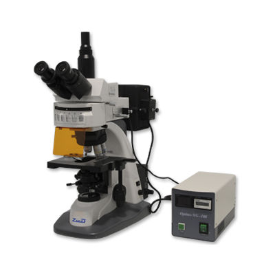 Microscopio ottico - HBF001 - Auxilab - per analisi / trinoculare / a fluorescenza