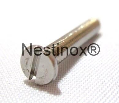 Vite per metallo - Nestinox B.V. - a testa piatta / intagliato / con impronta a croce Phillips