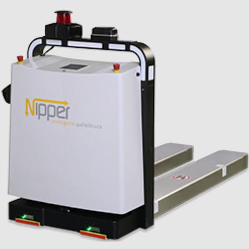 Veicolo a guida automatica da trasporto - Nipper - RYOBI MHI Graphic Technology - per pallet / per carichi medi / per l'industria tipografica