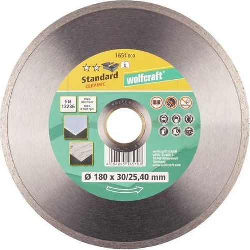 Disco da taglio per ceramica - WOLCRAFT - per piastrelle / diamantato / per macchina portatile