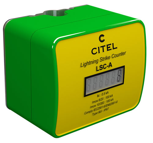 Contatore di colpi di fulmine digitale - 0.5 - 100 kA |LSC-A - CITEL - elettronico