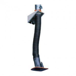 Braccio aspirante a muro - Kemper America - mobile / telescopico / flessibile