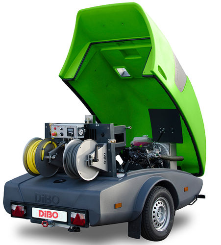 Idropulitrice ad acqua calda - JMB-M series - DiBO - con motore diesel / su rimorchio