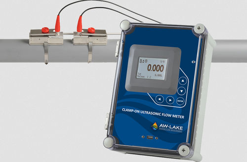 Misuratore di portata ad ultrasuoni - AW-Lake Company - volumetrico / per liquidi / clamp-on
