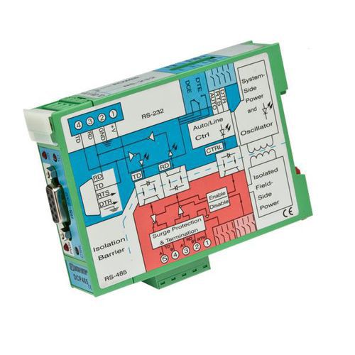 Convertitore RS-232 - DCP485 - Dataforth Corporation - RS-485 / su guida DIN / compatto