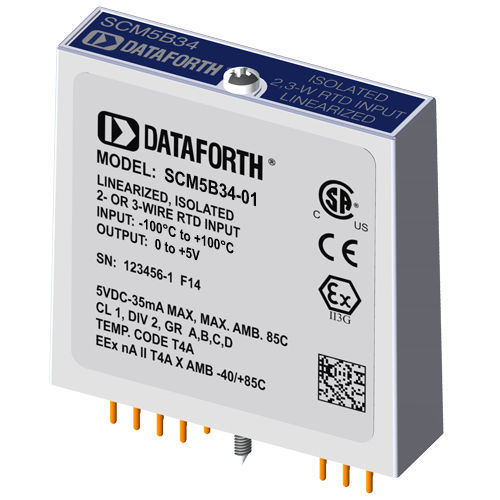 Modulo di ingresso per RTD - SCM5B34-01 - Dataforth Corporation - isolato