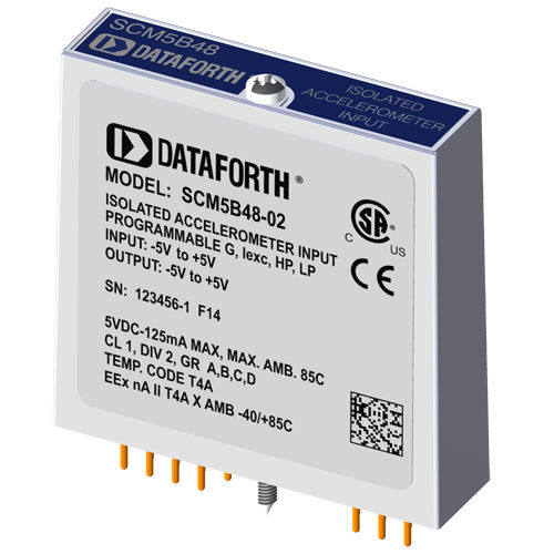 Modulo di trattamento del segnale di ingresso - SCM5B48-02 - Dataforth Corporation - per accelerometro