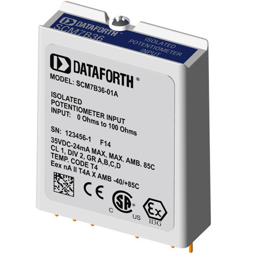Modulo di ingresso per potenziometro - SCM7B36 Series - Dataforth Corporation - isolato