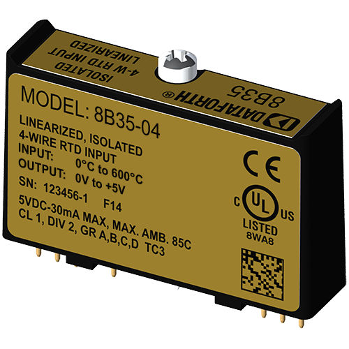 Modulo di trattamento del segnale di ingresso - 8B35-04 - Dataforth Corporation - per RTD / 4 cavi / di linearizzazione