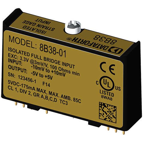 Modulo di trattamento del segnale di ingresso - 8B38-01 - Dataforth Corporation - per ponti estensimetrici