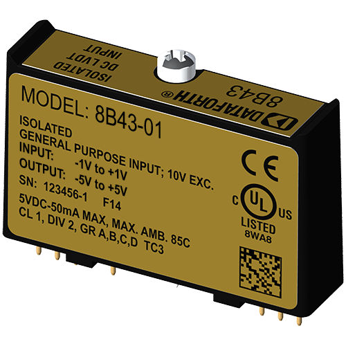 Modulo di trattamento del segnale di ingresso - 8B43-01 - Dataforth Corporation - LVDT tipo DC