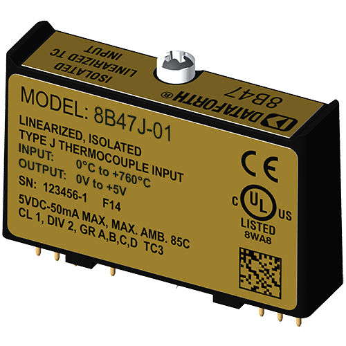 Modulo di trattamento del segnale di ingresso - 8B47J-01 - Dataforth Corporation - per  termocoppia / di linearizzazione