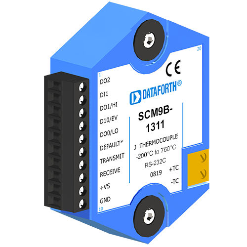 Modulo di trattamento del segnale da sensore a computer - SCM9B-1311 - Dataforth Corporation - ingressi analogici / per  termocoppia