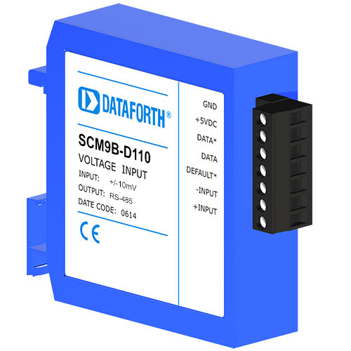 Modulo di trattamento del segnale su guida DIN - SCM9B-D110 - Dataforth Corporation - di ingresso / di tensione / da sensore a computer