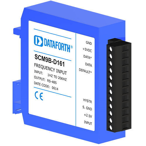 Modulo di trattamento del segnale su guida DIN - SCM9B-D161 - Dataforth Corporation - di ingresso / di frequenza / da sensore a computer