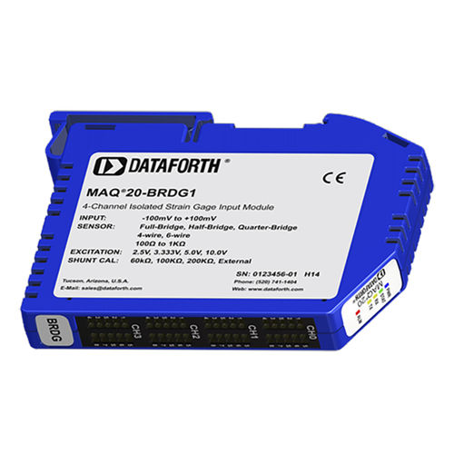 Modulo di trattamento del segnale ingressi analogici - MAQ20-BRDG1 - Dataforth Corporation - per ponti estensimetrici / su guida DIN
