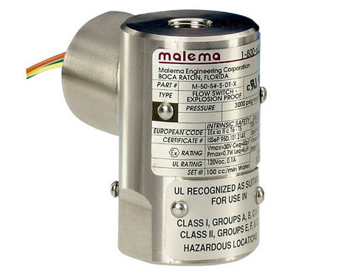 Flussostato meccanico - M-50X series - Malema - per liquidi / in linea / per ambiente nocivo