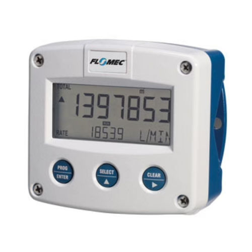 Indicatore totalizzatore di portata - F018  - FLOMEC - display LCD / uscita ad impulsi / con uscita analogica