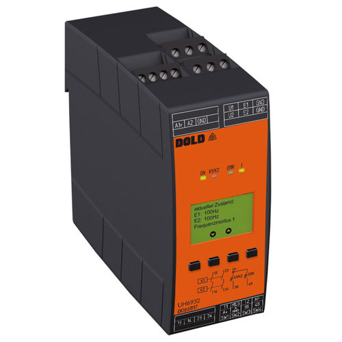 Relè di controllo di eccesso di velocità - UH 6932 - DOLD - 2NA / DC / su guida DIN