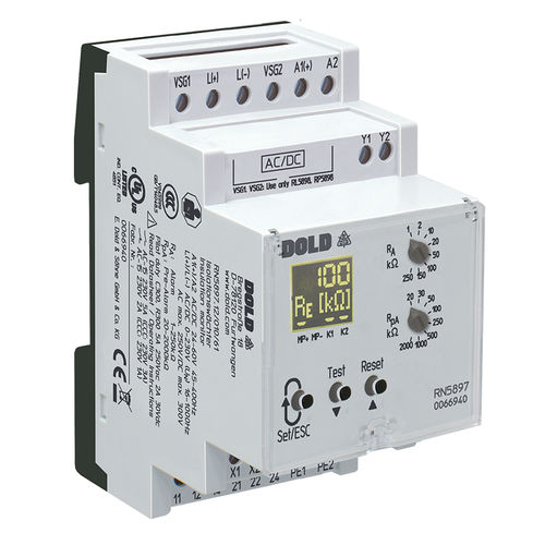 Controllore di isolamento per rete AC - VARIMETER IMD | RN 5897/010 - DOLD - DC / AC/DC / su guida DIN