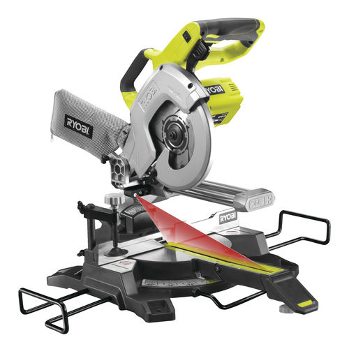 Troncatrice angolare - R18MS216-0 - RYOBI - per legno / con unità di scorrimento / senza fili