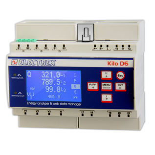 Analizzatore di monitoraggio - PFNK6-FQ5D9-121 KILO F NET D6 PQ WEB LOG 16 - ELECTREX - per rete elettrica / di rete AC / di qualità di energia