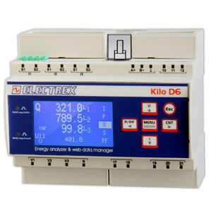 Analizzatore di monitoraggio - PFNK6-1Q5D9-F21 KILO NET D6 PQ WEB LOG 16 FULL - ELECTREX - per rete elettrica / di qualità di energia / di potenza