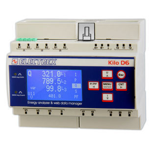 Analizzatore di monitoraggio - PFNK6-1Q5D9-121 KILO NET D6 PQ WEB LOG - ELECTREX - per rete elettrica / di rete AC / per rete