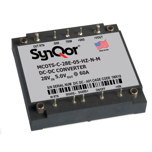 Convertitore DC/DC regolato - Mil-COTS 28E  - SYNQOR - isolato / per circuiti stampati / ad uscita semplice