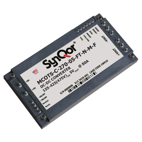 Convertitore DC/DC regolato - Mil-COTS 270 - SYNQOR - isolato / per circuiti stampati / ad uscita semplice