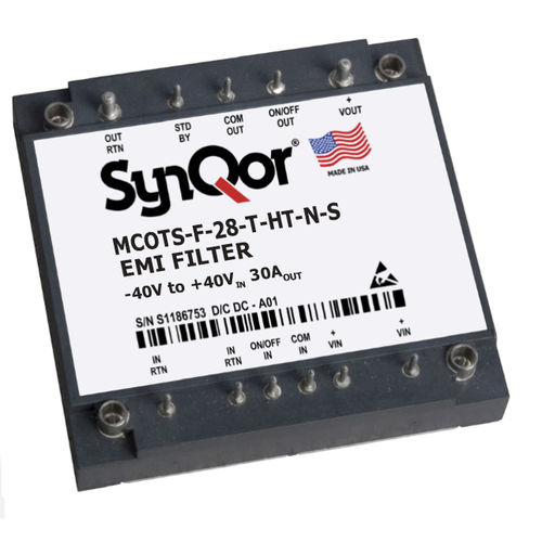 Filtro elettronico passa-basso - Mil-COTS 28 V  - SYNQOR - passivo / DC / modo differenziale