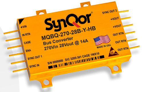 Convertitore DC/DC non regolato - MQBQ series - SYNQOR - per circuiti stampati / per ambienti difficili / ad uscita semplice