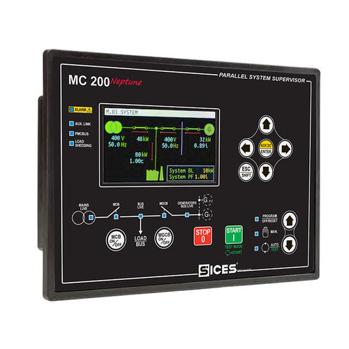 Controllore di gruppo elettrogeno parallelo - MC 200 Neptune - S.I.C.E.S. - DNV / per applicazioni marine