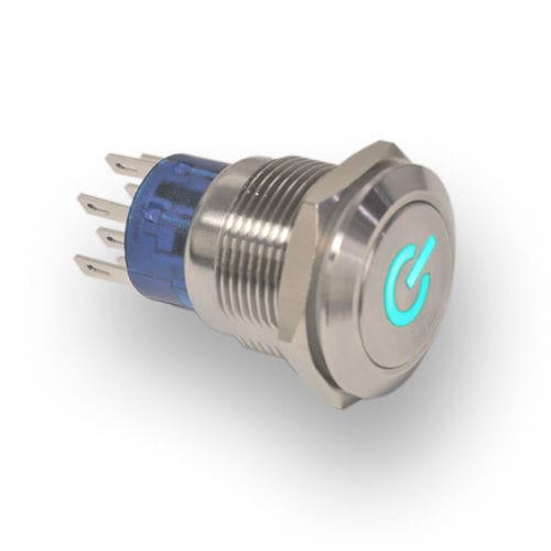 Pulsante tattile - ULV4 Series - E-SWITCH - antivandalismo / IP67 / luminoso a LED