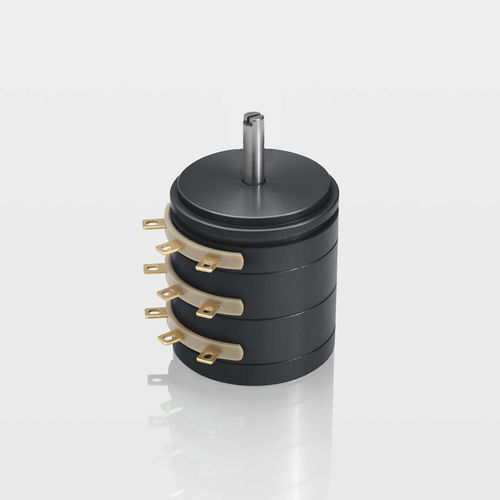 Sensore di posizione rotativo - P-2500 series - Novotechnik - con potenziometro a plastica conduttiva / IP40 / ad alta precisione