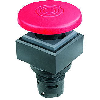 Pulsante a fungo - QUARTRON® QXS - Georg Schlegel GmbH & Co. KG - IP65 / ad azione momentanea
