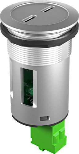 Presa elettrica da incasso - KRJM_2USB_C_5V - Georg Schlegel GmbH & Co. KG - da montare su pannelli / IP20 / bipolare