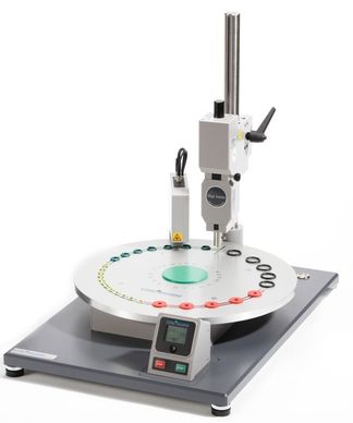 Apparecchiatura per test di indentazione Shore A - BaRotation - BAREISS - da banco / per gomma / con display digitale