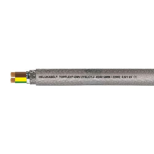 Cavo elettrico di alimentazione - TOPFLEX®-EMV-2YSLCY-J - HELUKABEL - DIN / antifiamma / cordato a trefoli