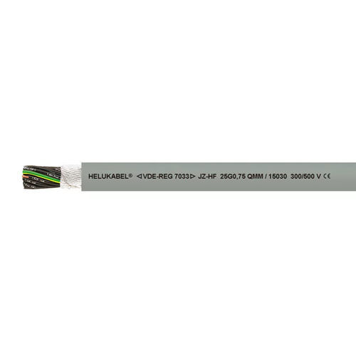 Cavo elettrico DIN - JZ-HF - HELUKABEL - antifiamma / resistente all'olio / cordato a trefoli