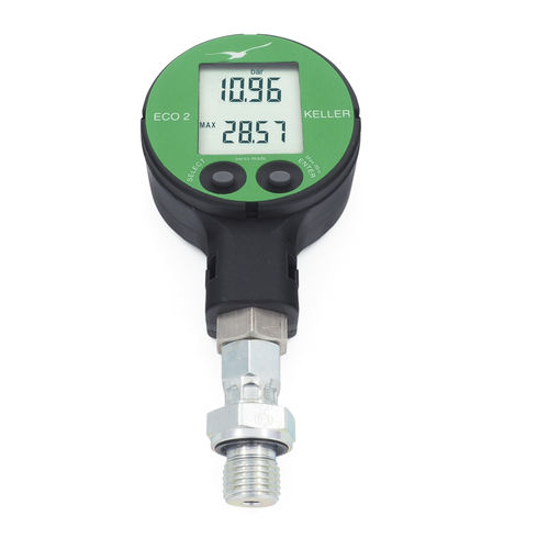 Manometro con display LCD - ECO2-Ei - KELLER Pressure AG - filettato / elettronico / LoRaWAN