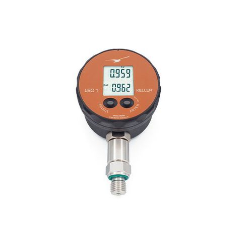 Manometro con display LCD - LEO1-Ei - KELLER Pressure - G 1/4 / NPT 1/4 / in acciaio inossidabile
