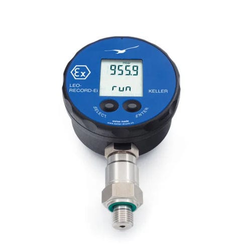 Manometro digitale - LEO-Record-Ei-H2 - KELLER Pressure AG - G 1/4 / NPT 1/4 / in acciaio inossidabile