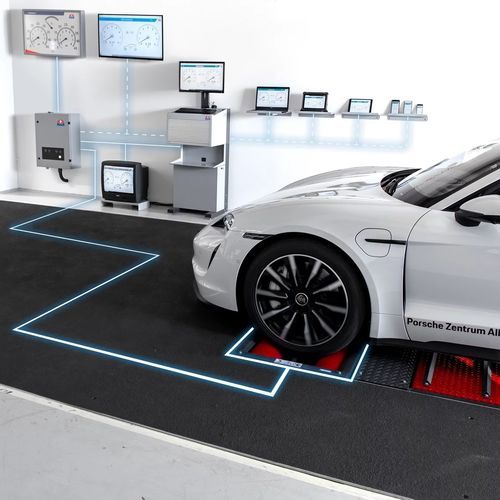 Banco prova freni per automobile - C_MBT C 3.5 W220 - MAHA Maschinenbau Haldenwang GmbH & Co. KG - a rulli